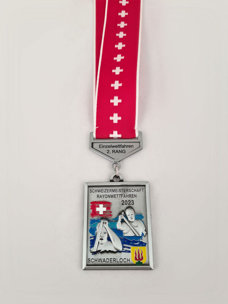 Topmueller Schweizermeisterschaft Pontonier Schwaderloch Medaille 2023